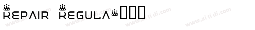Repair Regula字体转换